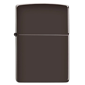 Bật lửa Zippo Brown - Dòng Màu Nâu Hạt Dẻ Bóng Mượt Chính Hãng Mỹ, Vỏ Đồng Thau Sang Trọng, Chống Gió Cao Cấp