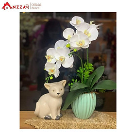 Mua Chậu Hoa Giả Lan Hồ Điệp Cao Su Cao Cấp 45cm Trang Trí Nhà Cửa  Bàn Làm Việc  Kệ Tủ Siêu Đẹp Anzzar LD-12