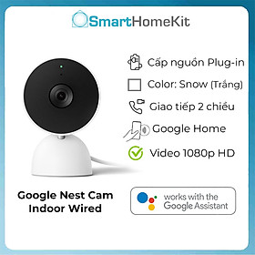 Mua Google Nest Cam Indoor Wired Gen 2 Full HD 1080p HDR Đèn Hồng ngoại ban đêm - Hàng Nhập khẩu