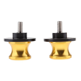 2pcs M6 X1.0 Motorcycle Swing Arm Sliders Spools CNC Swing Arm Stand Screw for Yamaha TMAX530 TMAX500