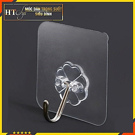Mua Móc Dán Tường Siêu Dính Trong Suốt Chịu Lực Tốt Treo Tường Chắc Chắn