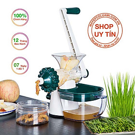 Mua Máy ép  hoa quả và cỏ lúa mì Lexen tay dính bàn  có tăng cường kẹp bàn  màu Trắng - Xanh Đậm