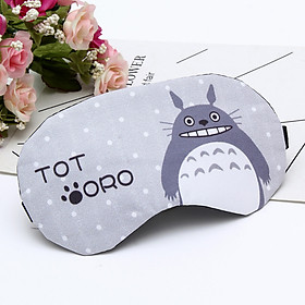 Bịt mắt ngủ hoạt hình ngộ ngĩnh có túi nước giải nhiệt tặng kèm bịt tai chống ồn