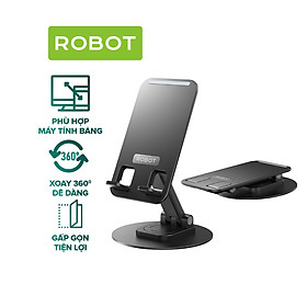 Mua Giá Đỡ Điện Thoại ROBOT RT-US09 Xoay 360 Độ Thiết Kế Gấp Gọn Tương Thích Máy Tính Bảng - HÀNG CHÍNH HÃNG