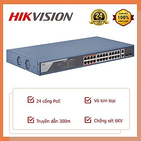 Mua Switch Mạng hikvision Thông Minh 24 Cổng PoE(NotPoe)  3E0326P-E(C) 3E0326P-E/M(B) 3E1524-EI 3E0526P-E/M 3E1326P-EI 3E1524-EI - Hàng Chính Hãng