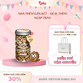 Nhân Óc Chó Vàng Oaky 350g (Size Lớn) – Hạt Nhập Khẩu Mỹ, Giàu Omega-3, Tốt Cho Tim Mạch