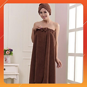 Mua Khăn tắm thời trang + Tặng mũ choàng tóc