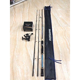 Bộ combo cần câu lure 2m4 đứng + máy AC 3000 máy cực khoẻ y hình