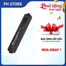 Mua Máy Hút Chân Không Và Hàn Miệng Túi  Kích Thước Gọn Nhẹ  Dễ Sử Dụng  Công Suất 160W  Lực Hút -60Kpa  - Tặng kèm 10 túi  Bảo Quản Tốt Thực Phẩm