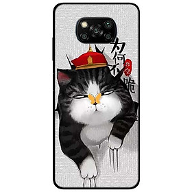 Ốp lưng dành cho Xiaomi Poco X3 mẫu Mèo Nón Đỏ