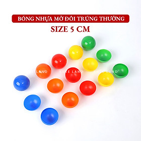 Quả bóng bốc thăm mở đôi 5 cm bằng nhựa nhiều màu chuyên nghiệp cho sự kiện xổ số khai trương trúng thưởng