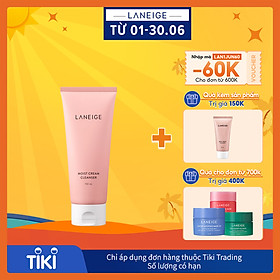 Sữa Rửa Mặt Dưỡng Ẩm Cho Da Thường Và Da Khô Laneige Moist Cream Cleanser (150ml)