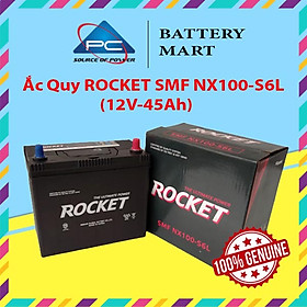 BÌnh Ắc Quy 12V-45Ah, Ắc Quy ROCKET SMF NX100-S6L/LS
