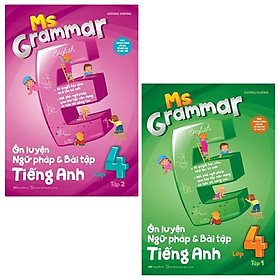 Combo Ms Grammar - Ôn Luyện Ngữ Pháp Và Bài Tập Tiếng Anh Lớp 4: Tập 1 Và 2 (Bộ 2 Tập)