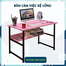 Mua BÀN HỌC - BÀN LÀM VIỆC CHÂN SẮT CÓ KỆ LỬNG