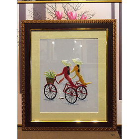 Mua Tranh thêu tay truyền thống Việt Nam 30x35cm ( Các Mẫu )