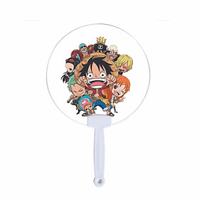 Quạt tròn cán nhựa IN HÌNH One Piece - Đảo Hải Tặc anime