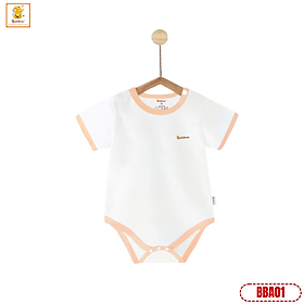 Body suit bé gái, bé trai Babiboo áo liền quần Viscose sợi gỗ mềm mại, thân thiện với làn da bé BBA01