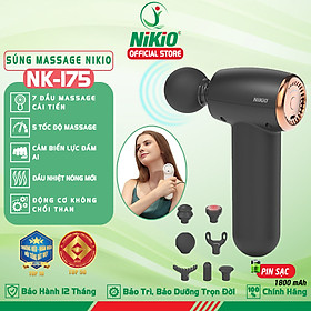 Súng massage cầm tay 7 đầu Mini Nikio NK-175 - Có đầu nóng 55 độ C