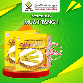 [MUA 1 TẶNG 1] Men vi sinh Golden Lab - Nhập khẩu từ Hàn Quốc Hộp 20 gói - 60 gói