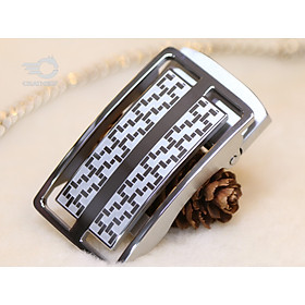 Mặt Khóa Thắt Lưng Cao Cấp - Đầu Khóa Dây Nịt CRATHERF CT009WB -Mặt Khóa Inox 316 Nguyên Khối