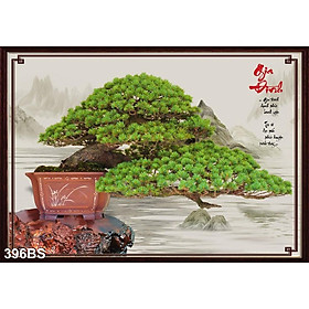 TRANH DÁN TƯỜNG TRANG TRÍ ĐÓN TẾT TÂN SỬU - TRANH CHẬU MAI CHẬU BON SAI