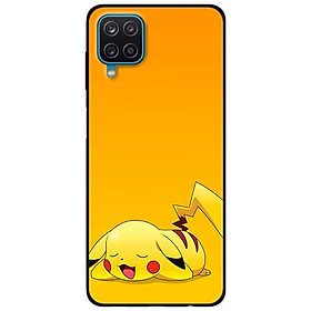 Ốp lưng dành cho Samsung A12 mẫu PiKa nền vàng