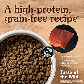 Thức Ăn Cho Mèo Ba Tư, Taste Of The Wild Bao 2kg - Thức Ăn Cho Mèo Vị Cá Hồi, Rau Củ Quả, Trái Cây Tự Nhiên