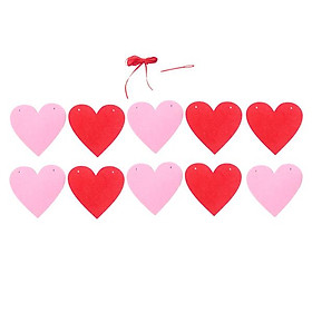 Dây Tim Vải Nỉ Trang Trí Valentine 11 x 10 cm - Vinacraft