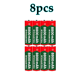 2023 Mới Pin Sạc 1.5V AA 9800 MAh 1.5V AAA 8800 MAh Alkaline1.5V Cho Đồ Chơi Đồng Hồ Pin Máy Ảnh Màu Sắc: Xanh Lá