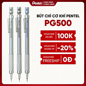 Bút Chì Kim Kỹ Thuật Cao Cấp Pentel Graphgear 500 Loại 0.3/0.5/0.7mm Vẽ Phác Thảo, Vẽ Kiến Trúc - PG513, PG515, PG517