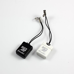 Đầu Đọc Thẻ Nhớ micro sd / tf Siêu Nhỏ Có Đèn - Trắng + Bộ chuyển đổi apple