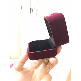 Mua Hộp nhẫn cao cấp  hộp nhung vuông đựng nhẫn đựng bông sang trọng giá rẻ (kèm ảnh thật)