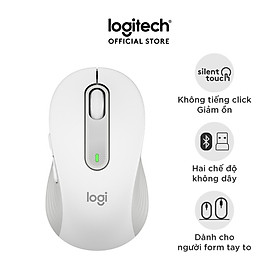 Chuột không dây bluetooth Logitech Signature M650 - Dành cho tay có kích cỡ từ nhỏ tới trung bình, Cuộn SmartWheel, giảm ồn, các nút bên có thể tùy chỉnh - Hàng chính hãng