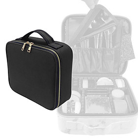 PU Leather Travel Makeup Case Cosmetic Tools Holder Adjustable