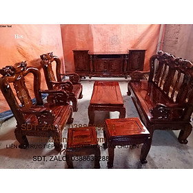 Mua Bàn ghế phòng khách giá rẻ gỗ Tràm tay 10