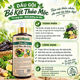 Dầu gội bồ kết giảm rụng tóc, kích thích mọc tóc an toàn lành tính tự nấu