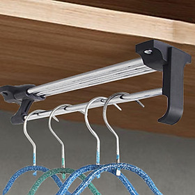 Clothing Hanger Telescopic Rod Support Rod Clothes Drying Rack for Wardrobe