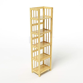 Mua Kệ Sách Đứng 5 Tầng Phương Lâm (28 x 40 x 160 cm) - Màu Tự Nhiên