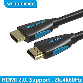 Cáp HDMI 2.0 tròn hỗ trợ 2k, 4k Vention dài  - Hàng Chính Hãng