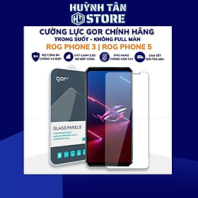 Mua Kính cường lực rog phone 5 rog 3 trong suốt KHÔNG FULL MÀN chống bám vân tay chính hãng Gor phụ kiện huỳnh tân store - Hàng nhập khẩu