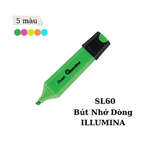 Bút Nhớ Dòng Illumina Pentel SL60 Nhiều Màu | Màu Mực Tươi Sáng Phản Quang Tốt