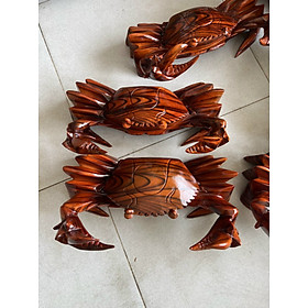 Mua Tượng con cua bằng gỗ xà cừ ngang 30-45-70 cm