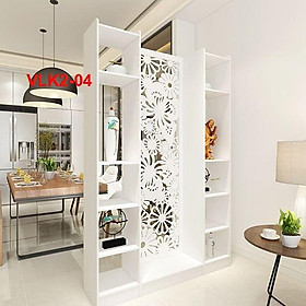 Mua Vách Ngăn Bình Phong Họa Tiết Hiện Đại ( 1 Vách 2 Kệ) - Nội thất lắp ráp