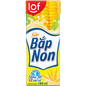 Lof sữa bắp non thùng 24 hộp x 180ml