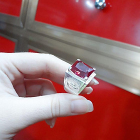 Nhẫn bạc nam đính đá cao cấp YN JEWELRY