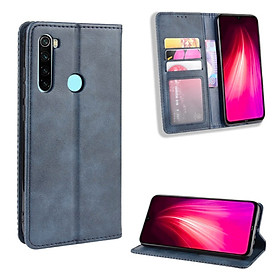 Bao da Flip Wallet Leather dạng ví đa năng siêu bền siêu êm dành cho Xiaomi Redmi Note 8