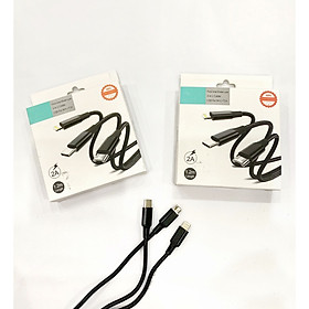 Mua Dây cáp sạc nhanh 3 đầu đa năng kiêm giá đỡ điện thoại. Hỗ trợ cổng lightning  type-C và micro-USB  cực bền  Sac iphone  OPPO  SAMSUNG .....