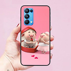 Ốp lưng điện thoại dành cho Oppo Reno 5 Hình Heo Con Dễ Thương