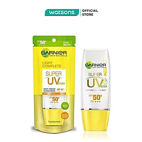 Kem Chống Nắng Garnier Kiềm Dầu Và Sáng Da Light Complete Super UV Matte